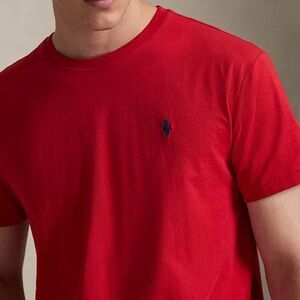 Polo by Ralph Lauren Men's Classic Red Tee Plus Size